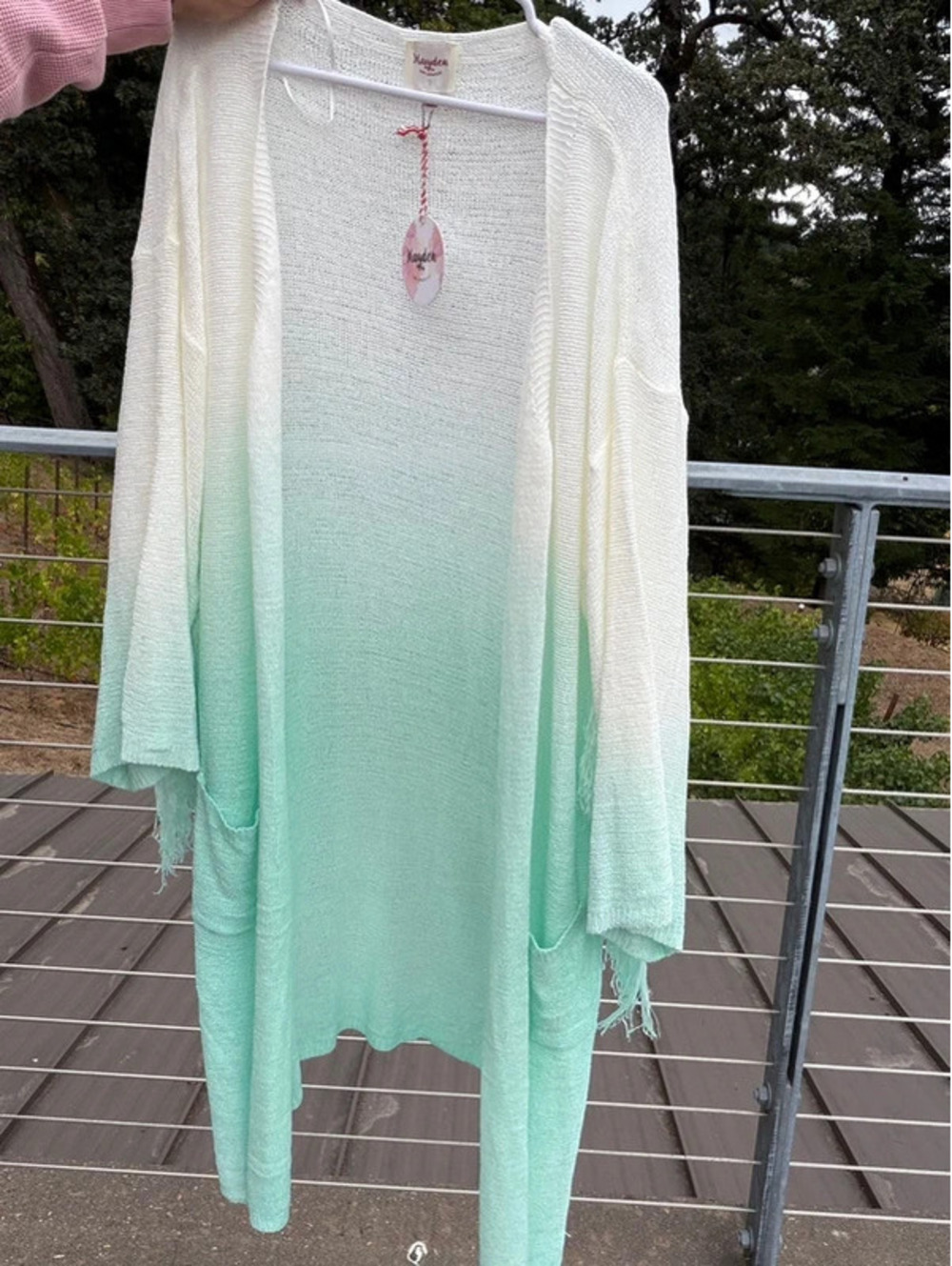 178. NWT Hayden ombré knit cardigan kimono size 2XL